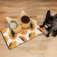 thumbnail image 3 of Tropical Fruit Print Pet Food Mat - Eco-Friendly Dog Bowl Mat with Papaya Lover Decor - 4-Layer Absorbent & Non-Slip Feeding Pad for Puppies, 3 of 5
