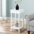 thumbnail image 3 of French Country Kim End Table with Shelf in White Wood Finish, 3 of 6