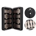 thumbnail image 1 of LHCER Portable 8 Grids Imitation Leather Watch Box Wristwatch Zipper Storage Case Organizer , Watch Holder, Watch Box, 1 of 1