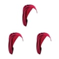 thumbnail image 3 of Qarigey Impresión Seda Nightcaps Lissom Diseño Moda Multicolor Suavidad Headwear Headwrap Turbantes Satin Sleeping Caps Vino puro rojo Type1 NO1, 3 of 6