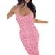 thumbnail image 2 of VISgogo Vestido largo casual para mujer, sin mangas, sin espalda, corte bajo, estampado floral, vestido de tirantes con vendaje en la espalda VISgogo moda, 2 of 5