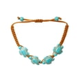 thumbnail image 2 of Bohemio Turquesa Turtle Bead pulsera ajustable tejida a mano pulsera de la vendimia con la tarjeta para las mujeres los hombres joyería de la playa, 2 of 6