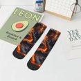 thumbnail image 7 of Rocae Molten Lava Abstract Flow for Premium Adult Socks,Comfortable, Breathable, and Durable Socks, Perfect for Everyday Wear, 7 of 7