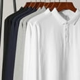 thumbnail image 3 of Men's 250g Combed Cotton Long Sleeve Polo T-shirt, 3 of 6