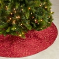 thumbnail image 2 of Saro Lifestyle 38TRS.BU70R 70 in. Ari Embroidered Christmas Tree Skirt, Burgundy, 2 of 5