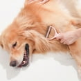 thumbnail image 4 of Cepillo de aseo para mascotas, rastrillo para el subpelo de perros y gatos, cepillo para quitar el pelo suelto y desenredar, elimina nudos eficazmente (rosa), 4 of 6