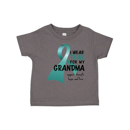 

Inktastic I Wear Teal for my Grandma Gift Toddler Boy or Toddler Girl T-Shirt
