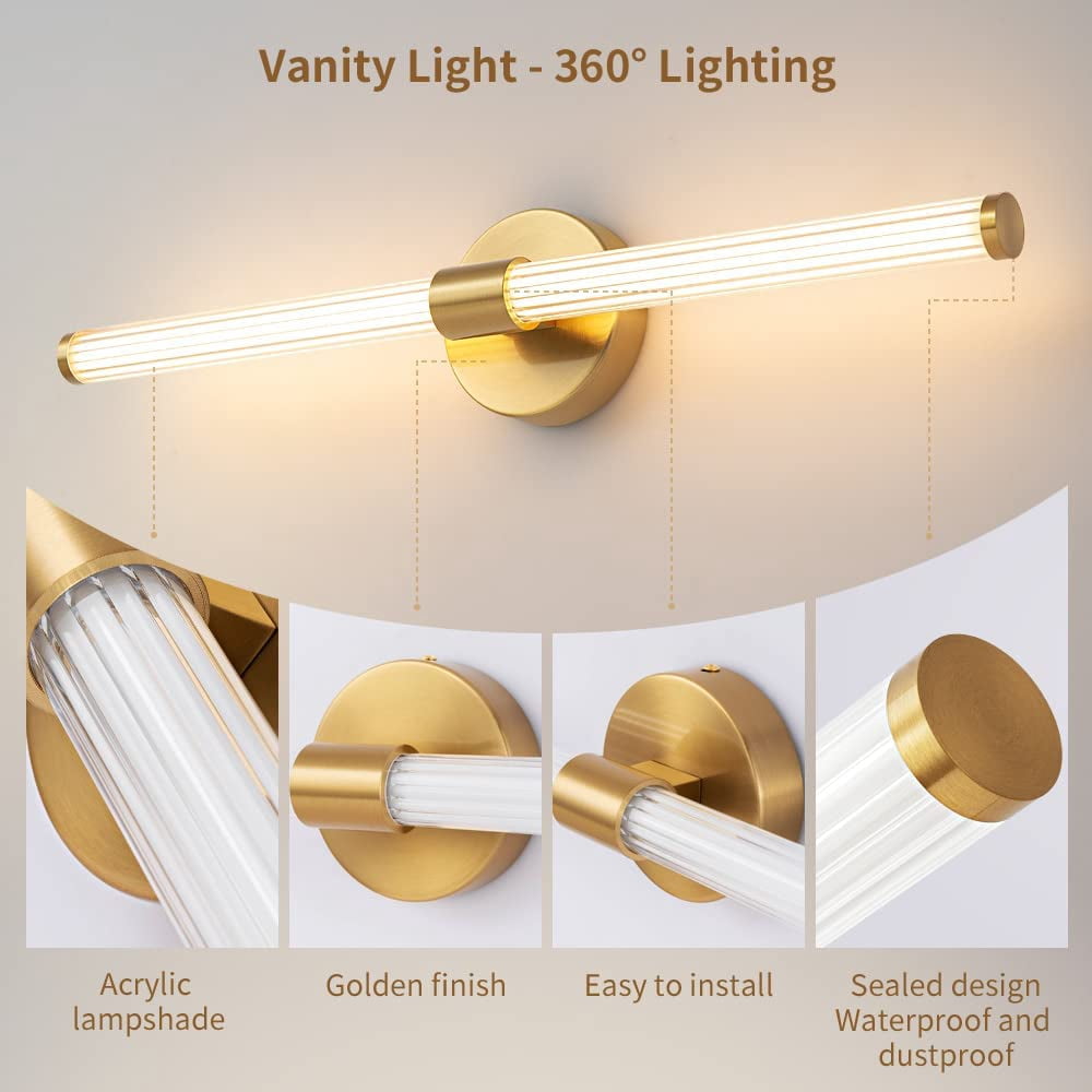 Bathroom Vanity Light LED Wall Light 20W 4000K Warm Light for Farmhouse Bedroom Living Room