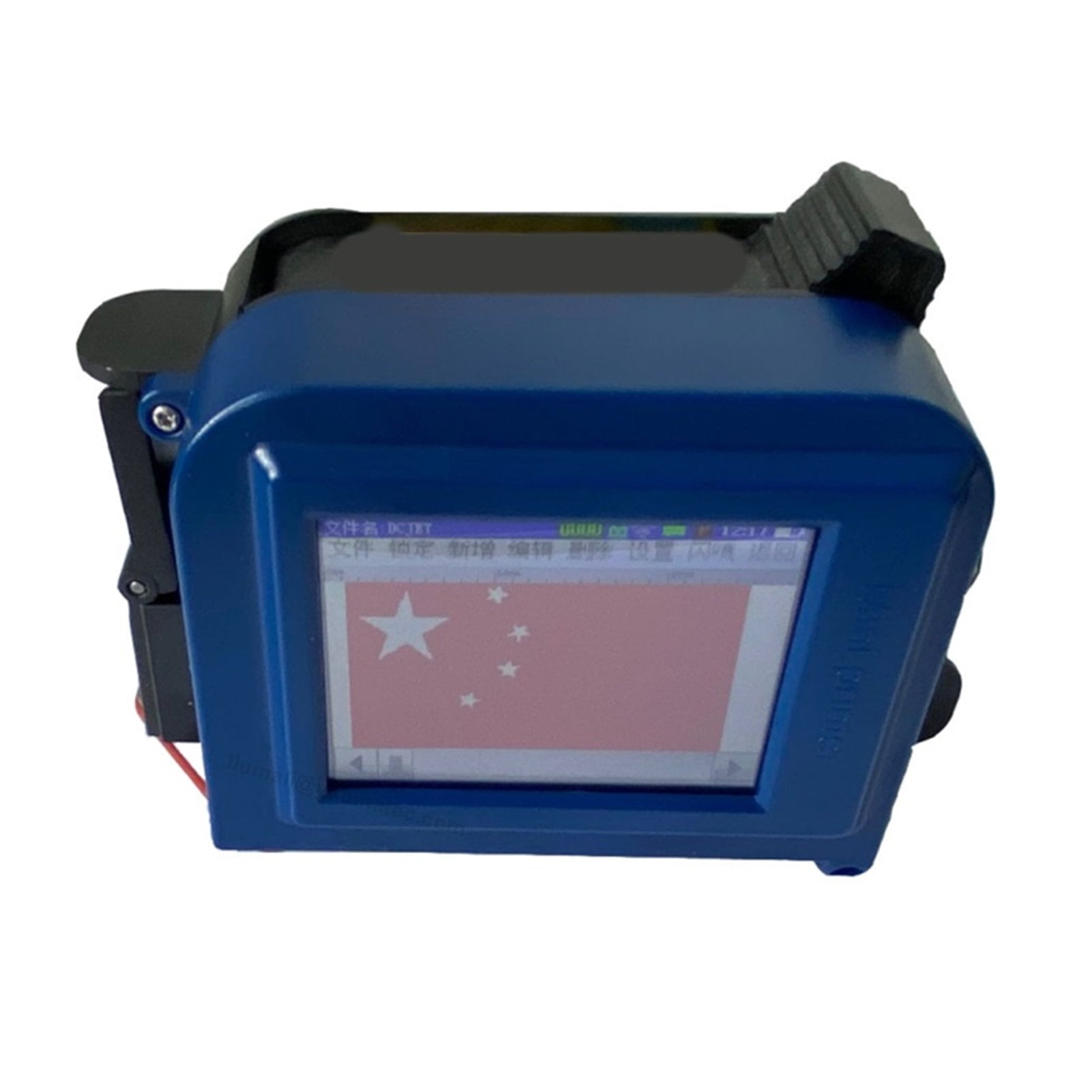 English 12.7mm Touch Screen QR Bar Batch Code Date Logo Expiry Label Portable Handheld Jet Thermal Inkjet Printer ,Compact Design