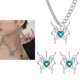 thumbnail image 2 of Collar y aretes YONGSHENG con colgante de mariposa y diamantes de imitación, 2 of 5