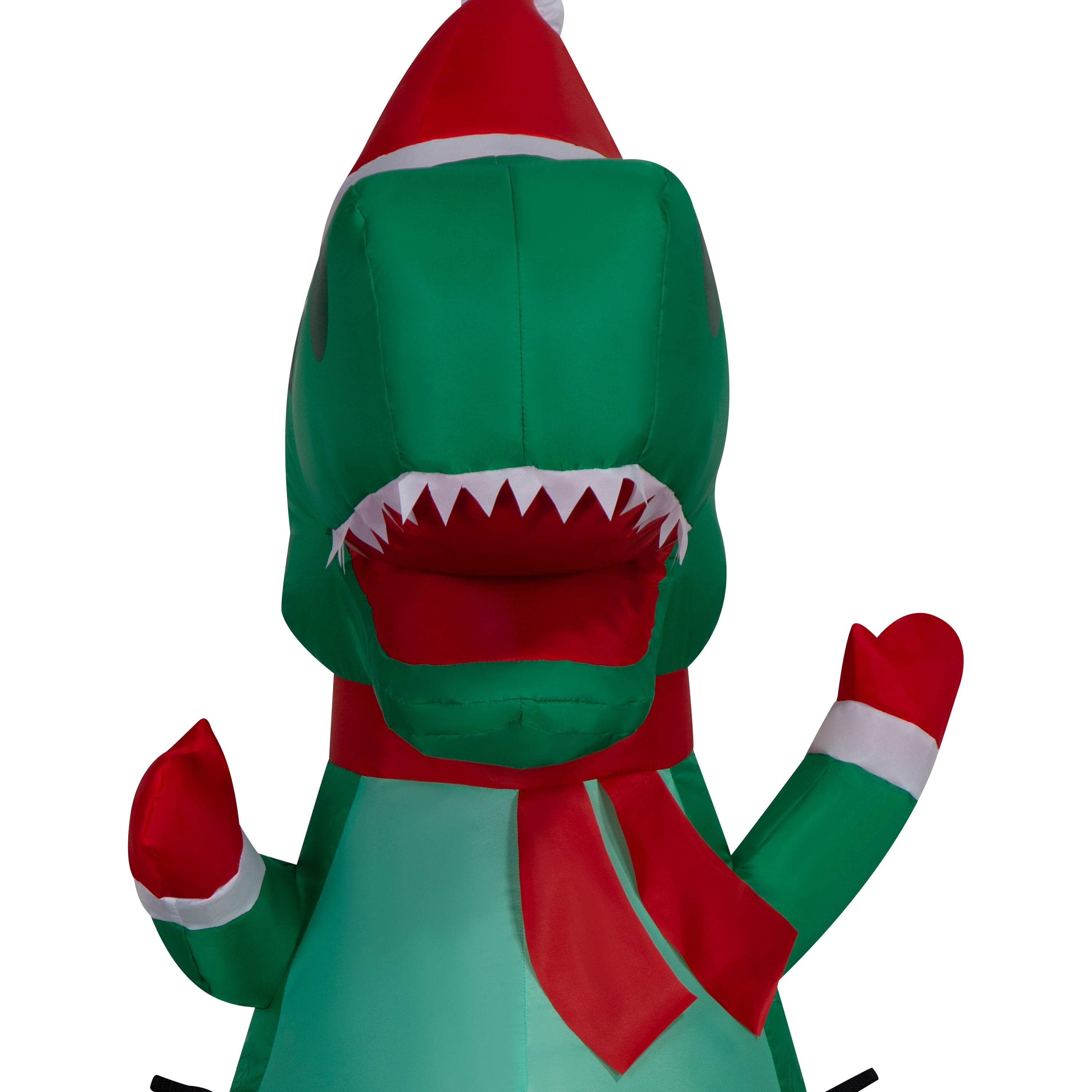 4 ft T-Rex Christmas Airblown Yard Inflatable, Multicolor, by Holiday Time