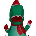 thumbnail image 3 of 4 ft T-Rex Christmas Airblown Yard Inflatable, Multicolor, by Holiday Time, 3 of 6