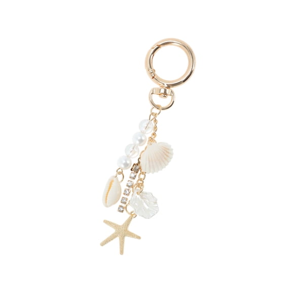 Vocoste 1 Pc Stylish Pearl Starfish Handbag Charm Bag Accessories 4.72″ Gold Tone White