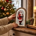 thumbnail image 5 of 2026 Christmas Indoor Decoration Vintage Christmas Wooden Framed Sign. Arched Frame Xmas Wall Art. Tabletop Hanging Purpose Decor For Holiday Indoor Home Party Ornament, 5 of 7