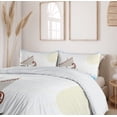 thumbnail image 6 of Ambesonne Retro Duvet Cover Sets, Ornate Greek Ship, 2-Queen, Pale Blue Redwood Umber, 6 of 7