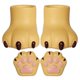thumbnail image 2 of 1 Par BJD Muñeca Gato Manos Y Pies Cuerpo Accesorios para Ob11 1/12 de Acción DIY Juguetes para Niños Amarillo, 2 of 9