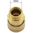 thumbnail image 4 of Conector rápido M22/14 a 1/4 Adaptador macho Lavadora a presión Accesorios de conexión rápida Ajuste directo Sincero Hogar, 4 of 7