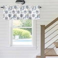 thumbnail image 5 of Summer Nautical Window Valance for Kitchen, Cartoon Sun Coastal Anchor Rudder Cute Seagull Rod Pocket Short Curtain for Small Windows, Light Filtering Decorative Valance, 42 x 12 Inch, 1 Panel, 5 of 9