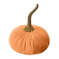 thumbnail image 1 of Handmade Velvet Decorative Pumpkin Ornament Elegant Autumn Home Desktop, 1 of 4