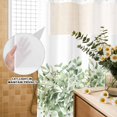 thumbnail image 3 of No Hook Shower Curtain, Sage Green Eucalyptus Leaves Shower Curtains for Bathroom with See Through Top Window, Spring Summer Botanical Floral Waterproof & Washable Bath Curtain 60"x72", 3 of 9