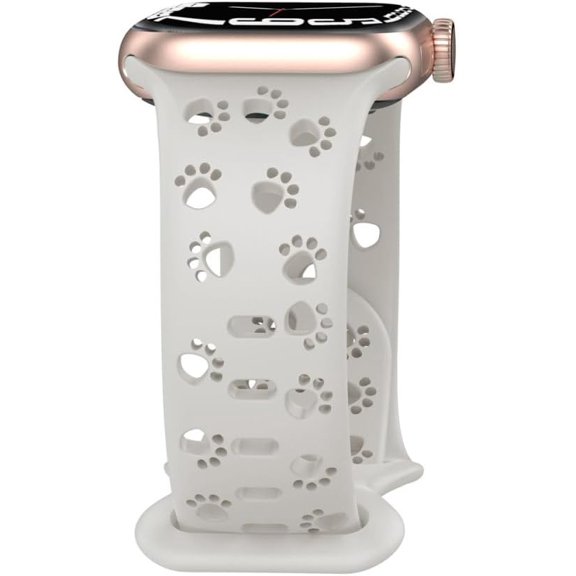 KOMI Strap for Watch Band 44mm 42mm 40mm 41mm 45mm 49mm Hollow-Out Silicone Bracelet for iWatch Series SE 8 9 7 6 5 4 Ultra Starry Sky Color