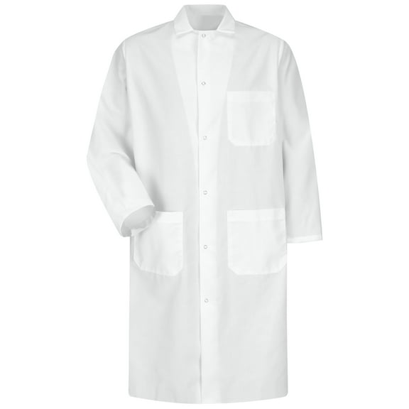Red Kap Gripper-Front Spun Polyester Butcher Coat