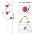 thumbnail image 3 of Under $3 Artificial Dandelion Ball Bouquet 3-Fruit Dandelion Ball Pvc For Living Room Vase Filler Wedding Arch Arrangement Pink (1Pc), 3 of 5