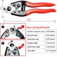thumbnail image 2 of Stainless Steel Cable Cutter Wire Rope Shearing Forceps for Bicycle Cable and Housing+ 4Pcs Bike Brake Cable Cap End Tips as Gift M015, 2 of 4