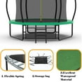 thumbnail image 3 of EUROCO Outdoor Trampoline with Basketball Hoop & Two-Step Stairs, 10FT 12FT 14FT 15FT 16FT Trampoline for Adults and Kids, 3 of 8