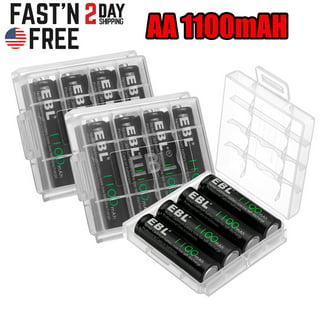 EBL USB Rechargeable D Size Batteries 10000mWh 1.5V Long Lasting D/ LR20  Cell Li-ion Batteries 6 Pack