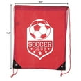 thumbnail image 2 of Soccer Party Favors | Soccer Drawstring Backpacks for Birthday Parties, Team events, and much more!, 2 of 4
