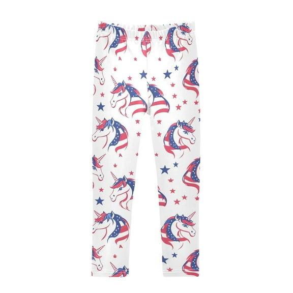 joogoo Girls' Leggings Unicorns Stars Yoga Pants 6T