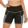 thumbnail image 4 of Women's Sport Shorts with Pockets High Waist Workout Shorts Gym Running Shorts Non See-through Yoga Shorts, 4 of 6