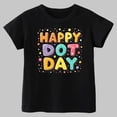 thumbnail image 2 of Bobifish Toddler Boys T‑Shirt Short Sleeve Crewneck Bubble Style Colorful Happy Dot Day Print Tee, 2 of 3