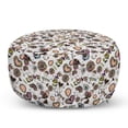 thumbnail image 1 of I Love You Pouf Cover with Zipper, Abstract and Amour Pattern Rich in Color Freehand Drawing Style Floral, Soft Decorative Fabric Unstuffed Case, 30" W X 17.3" L, Multicolor, by Ambesonne, 1 of 5