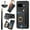 Black, variant on ELEHOLD For Google Pixel 10A Wallet Phone Case, Card Slot Ring Holder Flip Kickstand Shockproof Wallet Cover+Wrist Strap,Pink
