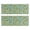 Sunflower and Leaf Blue Pattern, variant on Highland Cow and Calf Print Anti Fatigue Kitchen Rugs Set Of 2, Non Slip Washable Decorative Floor Mats for Sink Laundry and Home Use, 17"x47"