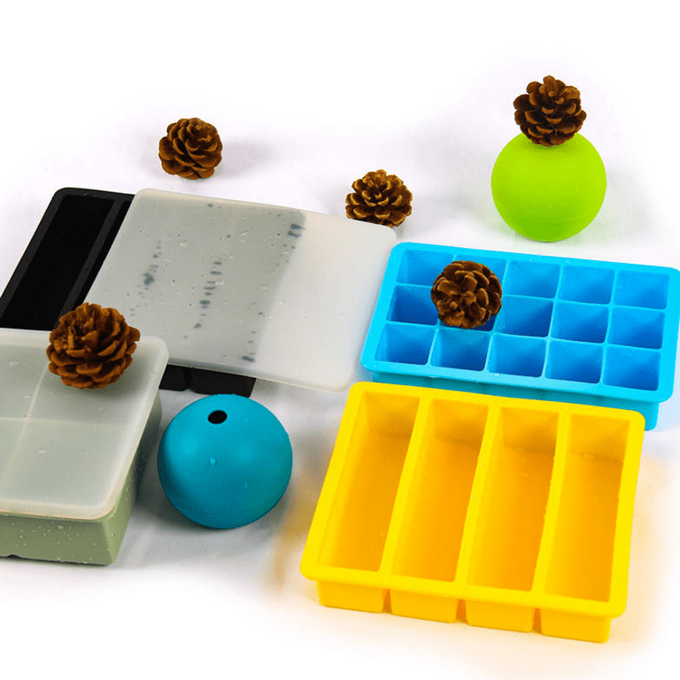Water Bottle Ice Cube Tray | Silicone Ice Cube Molds | Easy Release Ice  Trays for Freezer | Food Grade and Non-Toxic Ice Trays for Water Bottle 