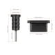 thumbnail image 5 of UKCOCO - 10 pares de fundas protectoras antipolvo de silicona para puertos USB tipo C (negro), 5 of 6