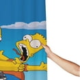 thumbnail image 3 of Cortina de ducha de Los Simpsons con diseño de dibujos animados, cortinas de ducha para baño con 12 ganchos, juego de decoración para el baño de poliéster impermeable y lavable, 60 x 72 pulgadas,, 3 of 8