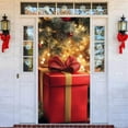 thumbnail image 5 of 2025 New Christmas Front Door Cover, 36 * 80''/200x90CM Christmas Door Cover Cloth, Fabric Doors Covers for Festive Party Home Decor, 5 of 5
