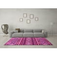 thumbnail image 3 of Ahgly Company Indoor Rectangle Abstract Pink Modern Area Rugs, 6' x 9', 3 of 4