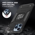 thumbnail image 2 of Funda de teléfono con soporte de anillo de Metal magnético para iPhone 11 12 13 14 Pro Max Xs XR X 8 7 6 6s Plus SE 2022 Coque Fundas Capa Tan Jianjun unisex, 2 of 2