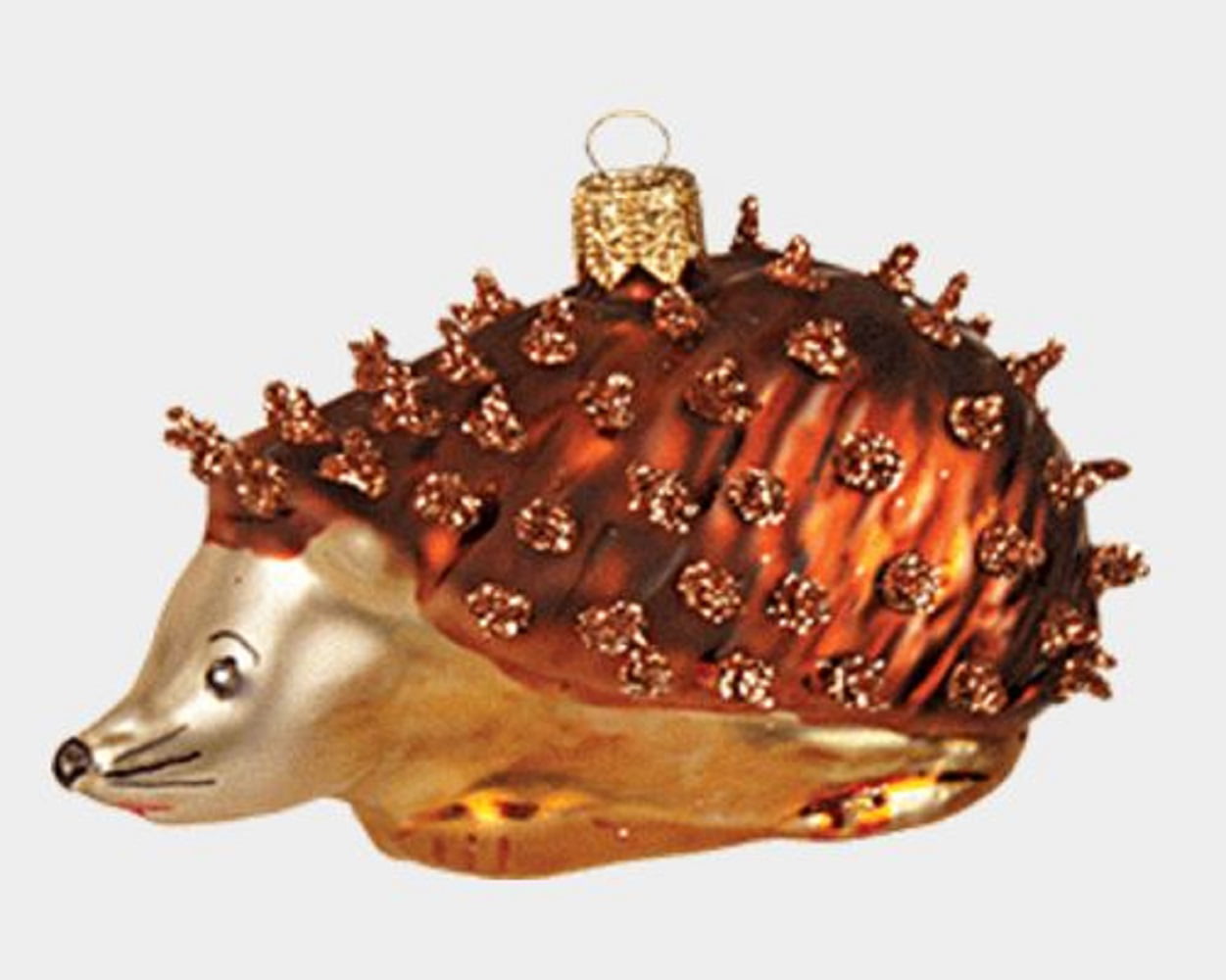 Spikey Prickly Hedgehog  Polish Glass Christmas Tree Ornament Animal Decoration 