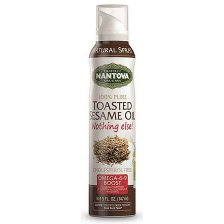 Mantova Toasted Sesame Oil Spray , 5 oz (Pack of 2)