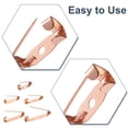 thumbnail image 3 of Uxcell 120 Pcs Alfiler de Barra de Seguridad 30mm Oro Rosa Alfileres de Broche con Cierre de Bloqueo para Manualidades DIY Etiquetas con Nombre Insignias Fabricación de Joyas, 3 of 6