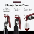 thumbnail image 5 of Coravin Timeless Six Plus Wine Preservation System - By-the-Glass Wine Saver - Wine Aerator, 3 Gas Capsules, 6 Screw Caps, Clearing Tool & Carry Case - White Wine, Red Wine & More - Burgundy, 5 of 8