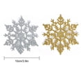 thumbnail image 2 of Polvo De Brillo Copo De Nieve Adornos De Navidad Árbol De Navidad Decoración Fiesta Boda Diy Decoración Del Hogar 12 Piezas 10 Cm Cateissary HA041514-04, 2 of 6