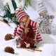 thumbnail image 3 of Decoraciones colgantes para árbol de Navidad LzGUNGY muñeca de esquí con vestido de flecos 4 Uds, 3 of 5