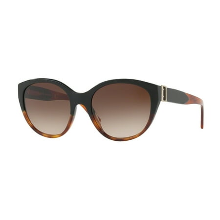 Burberry BE4242-363213 Oval Women's Havana Frame Brown Lens Sunglasses NWT